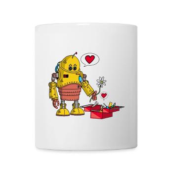 Verliebter Roboter - Tasse - Weiß - Vorne