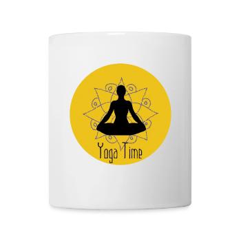 Yoga - Tasse - Weiß - Vorne