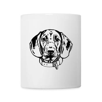 BGS Portrait sw - Tasse - Weiß - Vorne