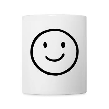 Happy Smile Face: Classic Retro Smile Design - Mug - white - Front