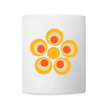 70s Flower Pattern - Mug - white - Front