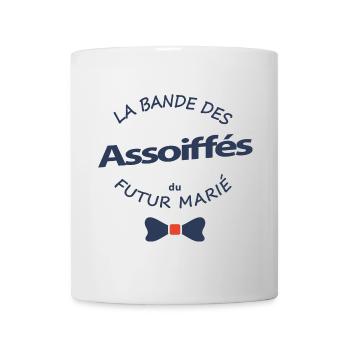 Bande des Assoiffés du Futur Marié - Mug blanc - blanc - Devant