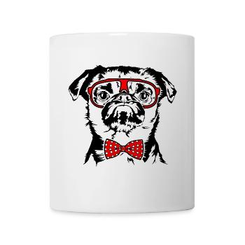 Lustiger PETIT BRABANCON Brille Hunde Hund - Tasse - Weiß - Vorne