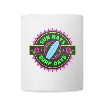Surfen Retro Surfer Grafikdesign - Tasse - Weiß - Vorne