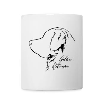 GOLDEN RETRIEVER Profil Chiens Wilsigns - Mug blanc - blanc - Devant