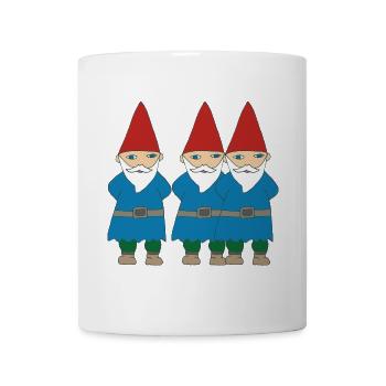 gartenzwerge trio - Tasse - Weiß - Vorne
