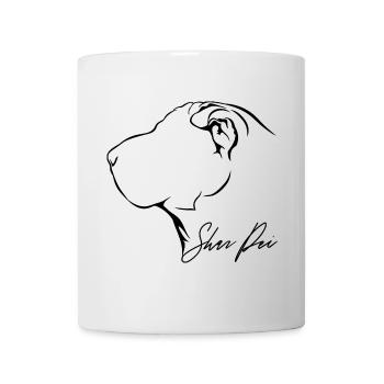 SHAR PEI Profil Chiens Chien Wilsigns - Mug blanc - blanc - Devant