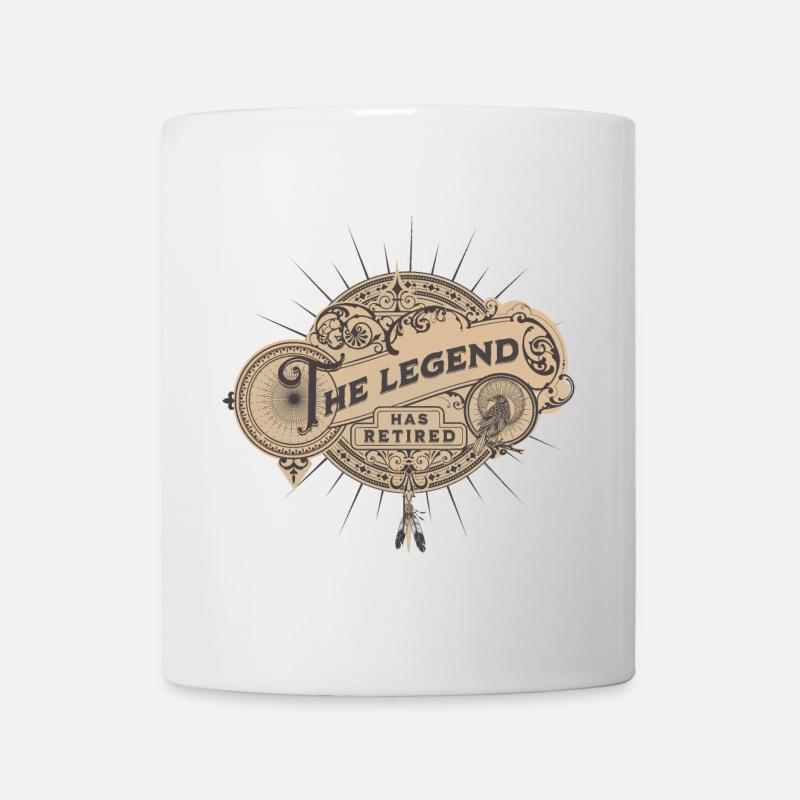 The Legend has retired Rentner Ruhestand Rente - Tasse - Weiß