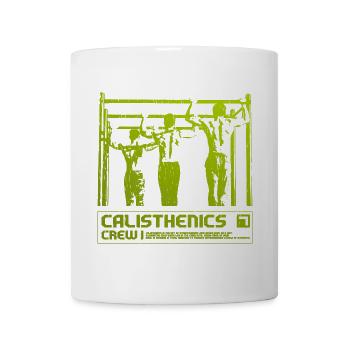 Calisthenics Crew Silhouette - Tasse - Weiß - Vorne