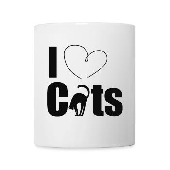 I love cats - Tasse - Weiß - Vorne