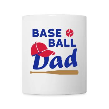 Baseball dad (game ball, baseball cap, baseball sc - Mug - white - Front