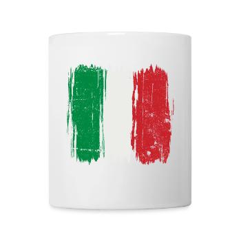Italian Flag Brush Stroke - Mug - white - Front