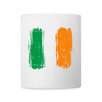 Italian Flag Brush Strokes - Mug - white - Front