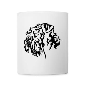 Tête de Kerry Blue Terrier - Mug blanc - blanc - Devant