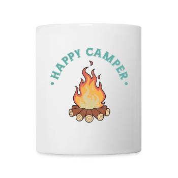 Happy Camper - Mug - white - Front
