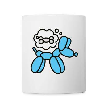Ballon Animaux Ballon Artiste Ballon Chien avec Os - Mug blanc - blanc - Devant