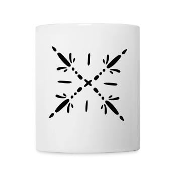 Mandala flocon de neige - Mug blanc - blanc - Devant