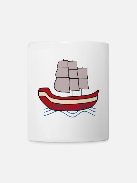 Voilier Allemagne du Nord Marin Capitaine - Mug blanc - blanc