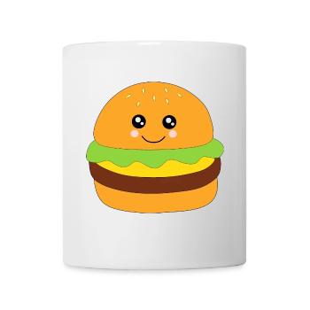 Kawaii, burgers, restauration rapide - Mug blanc - blanc - Devant