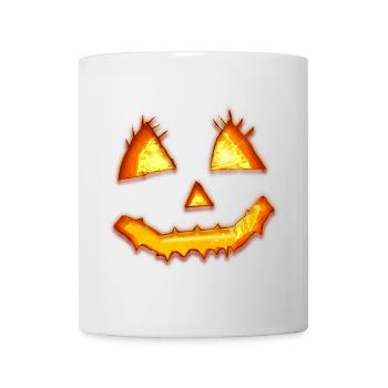 Kürbis - Tasse - Weiß - Vorne