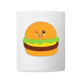 Kawaii, burgers, restauration rapide - Mug blanc - blanc - Devant