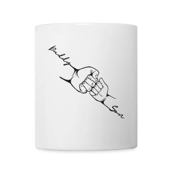Papa Kind Faust Bump Niedliche Neugeborenen-Geschenke - Tasse - Weiß - Vorne