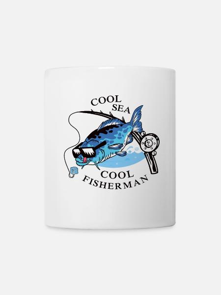 Coole Angler - Tasse - Weiß