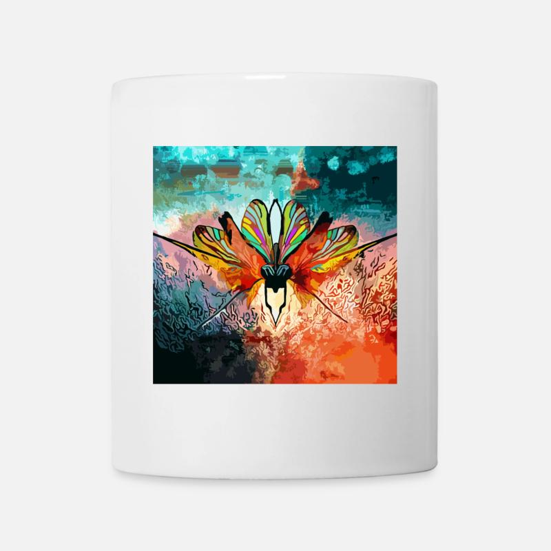 Rêve de papillon coloré - Mug blanc - blanc