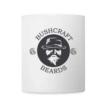 bushcraft Bart Bärte Symbol Waldmensch Wald Natur - Tasse - Weiß - Vorne