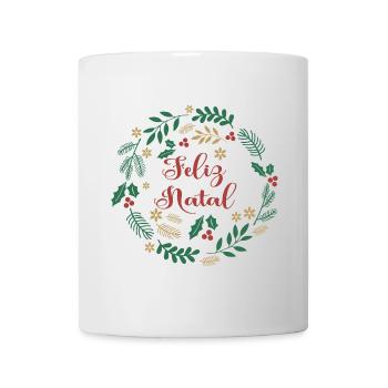 Feliz Natal Frohe Weihnachten Frohe Weihnachten - Tasse - Weiß - Vorne