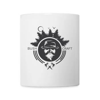 Bushcraft Nature Icon Survival Outdoor Symbol Forest - Mug blanc - blanc - Devant