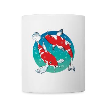 Carp Koi | Japanese ornamental goldfish - Mug - white - Front