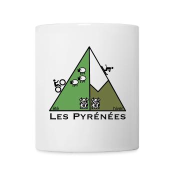 Summer winter in the Pyrenees - Mug - white - Front