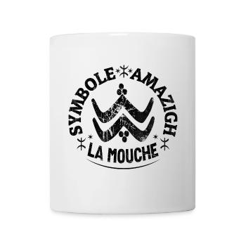Symbole Amazigh, La mouche, tatouage berbère ⵣ - Mug blanc - blanc - Devant