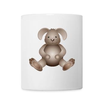 zuckersüßer goldiger Hase als tierischer Begleiter - Tasse - Weiß - Vorne