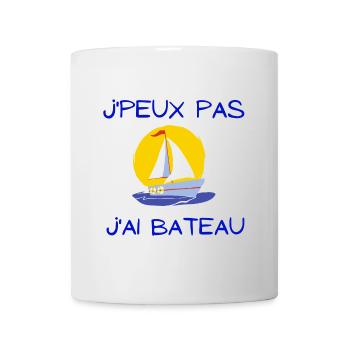 bateau à voile, voilier, fan de voile - Mug blanc - blanc - Devant