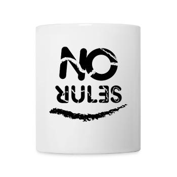 No Rules sign - Mug - white - Front