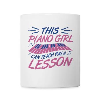 Piano girl - Mug - white - Front