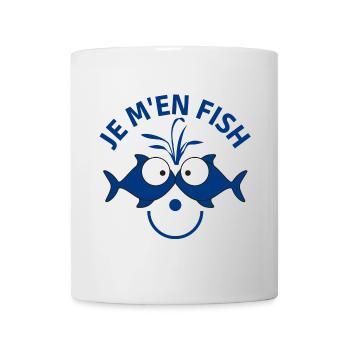 je m'en fish, pêche, pêche humour - Mug blanc - blanc - Devant