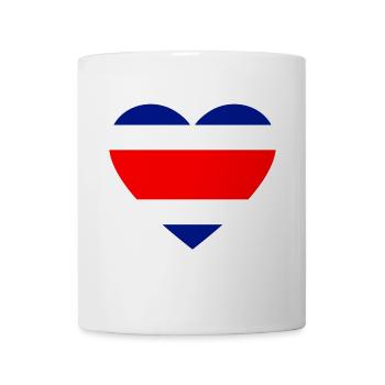 Costa Rica Flag Heart - Mug - white - Front