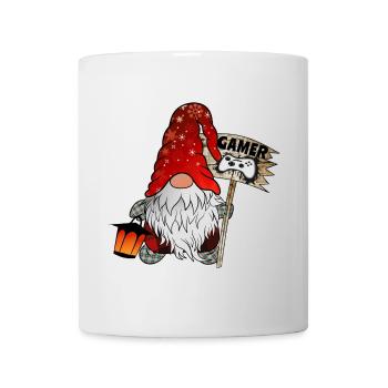Gamer Wichtel Christmas Gnom - Tasse - Weiß - Vorne