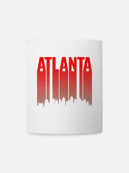 Atlanta Skyline Gradient - Tasse - Weiß