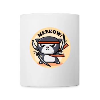 Cute Ninja Cat - Mug - white - Front