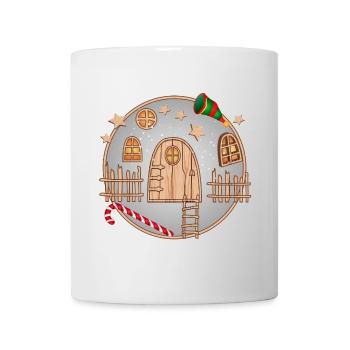 little cute gnome door for Christmas - Mug - white - Front