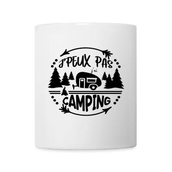 j peux pas j ai camping - Mug blanc - blanc - Devant