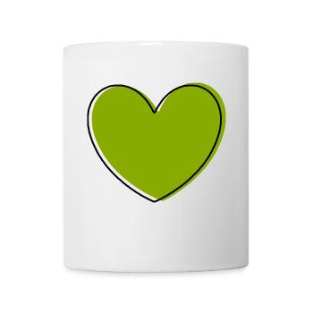 Green Heart Green Hearts Cadeaux couples - Mug blanc - blanc - Devant