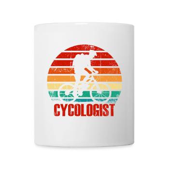 Retro Cyclist Sunset - Tasse - Weiß - Vorne
