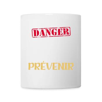 Humour danger pète sans prévenir prout -beauf caca - Mug blanc - blanc - Devant