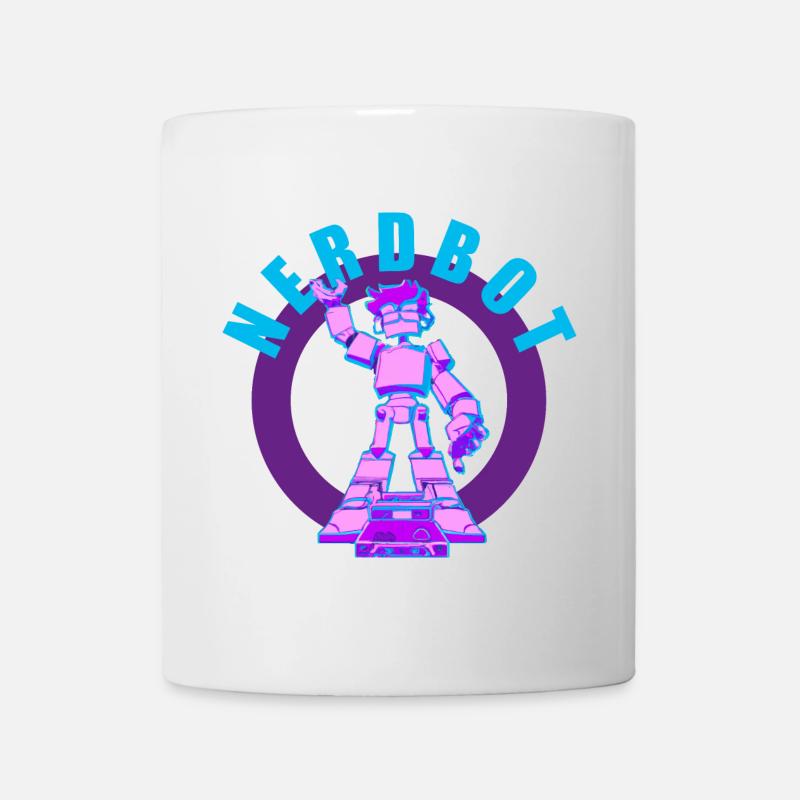 NERDY forever - Nerdbot - Tasse - Weiß