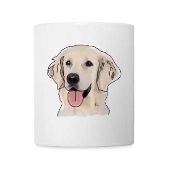 Golden Retriever - Tasse - Weiß - Vorne